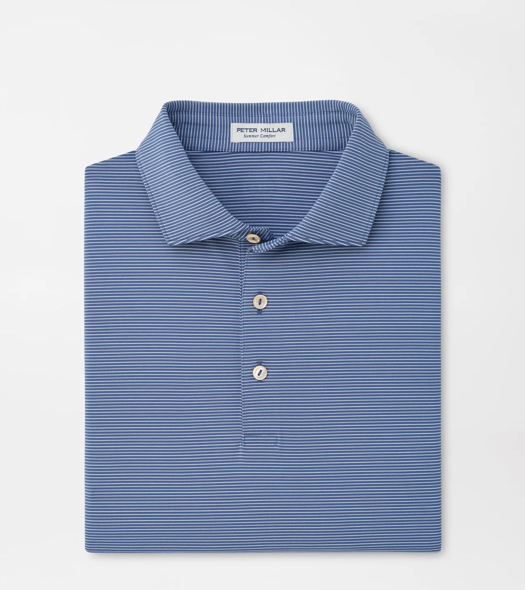 Peter Millar Pierce Performance Jersey Polo: Bali Blue