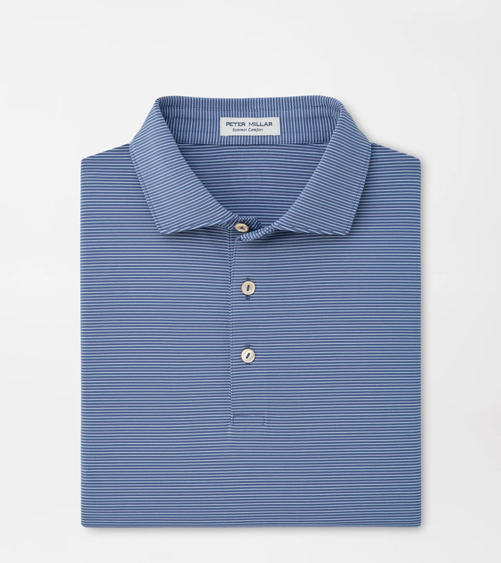 Peter Millar Pierce Performance Jersey Polo: Bali Blue
