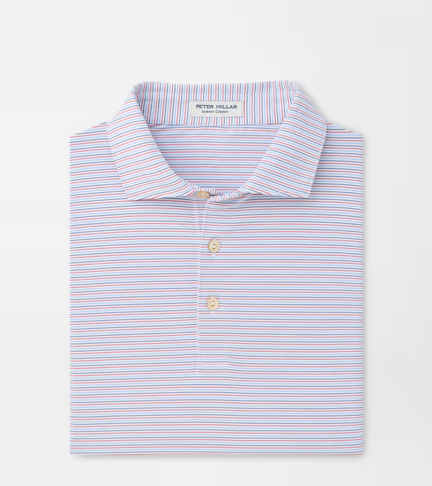 Peter Millar Pierce Performance Jersey Polo: White