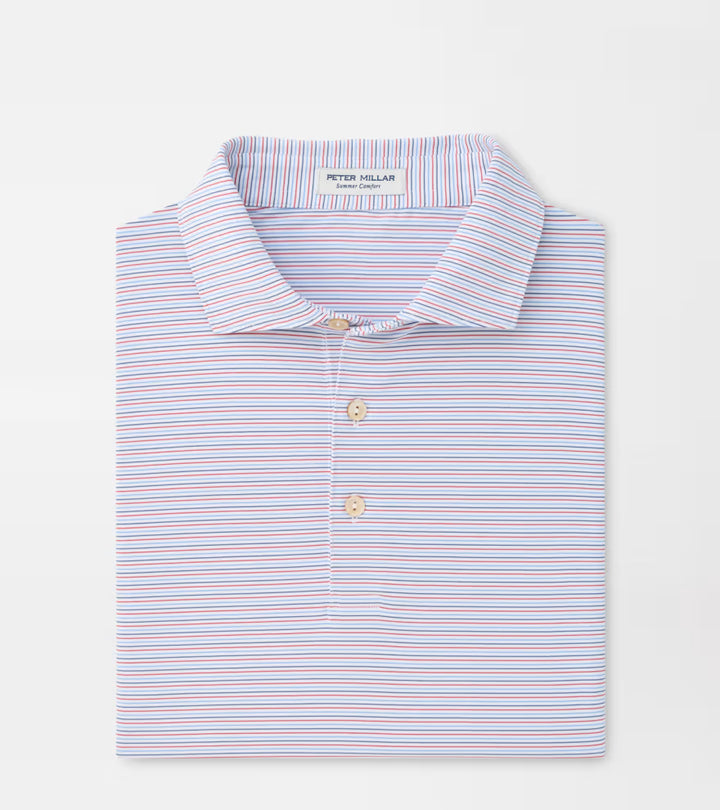 Peter Millar Pierce Performance Jersey Polo: White