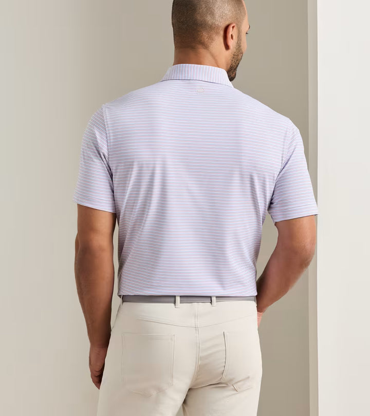 Peter Millar Pierce Performance Jersey Polo: White