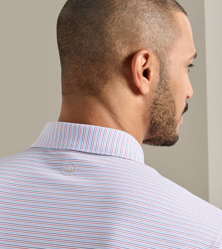 Peter Millar Pierce Performance Jersey Polo: White