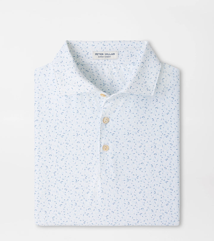 Peter Millar On The Line Performance Jersey Polo: White