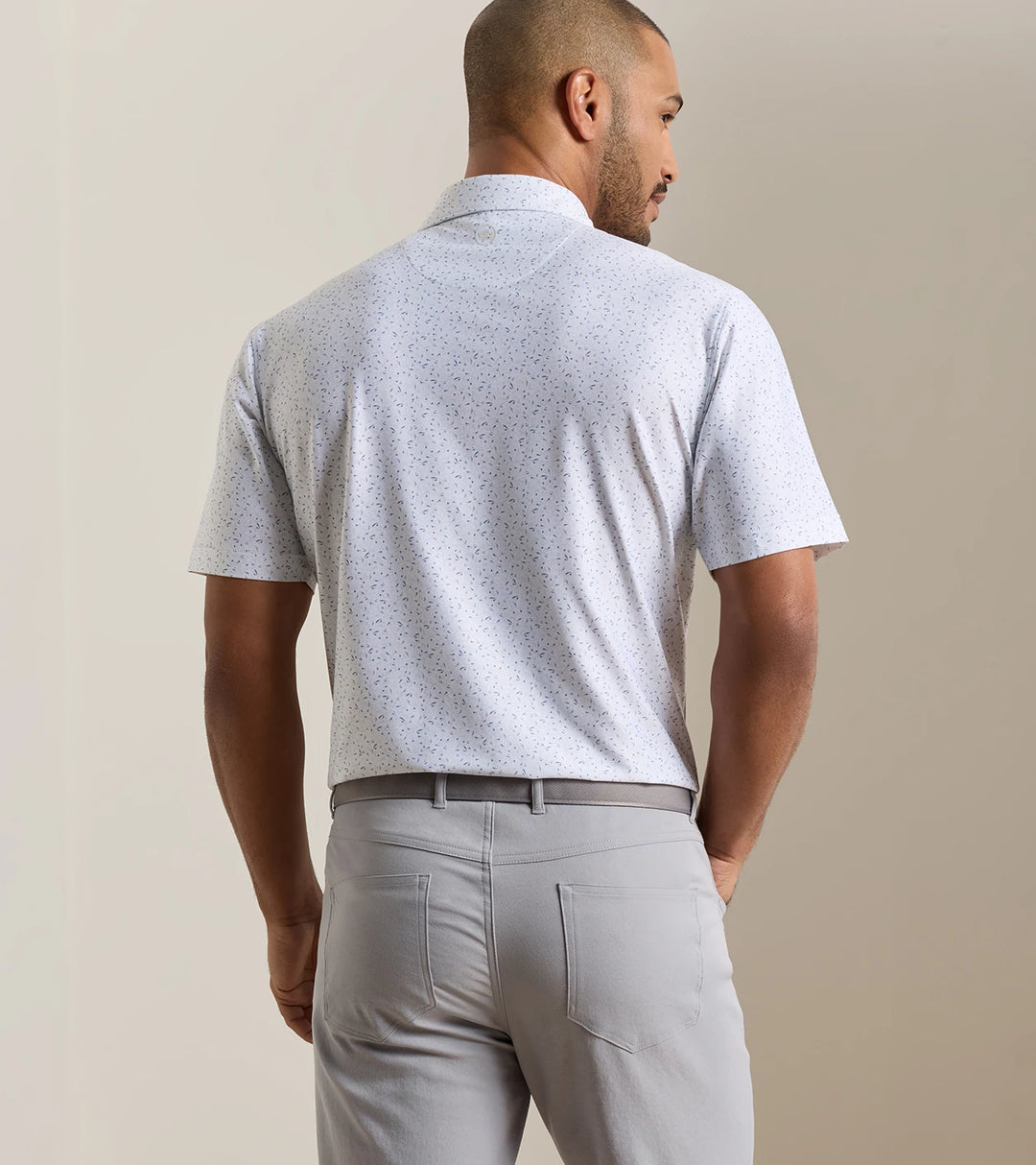 Peter Millar On The Line Performance Jersey Polo: White