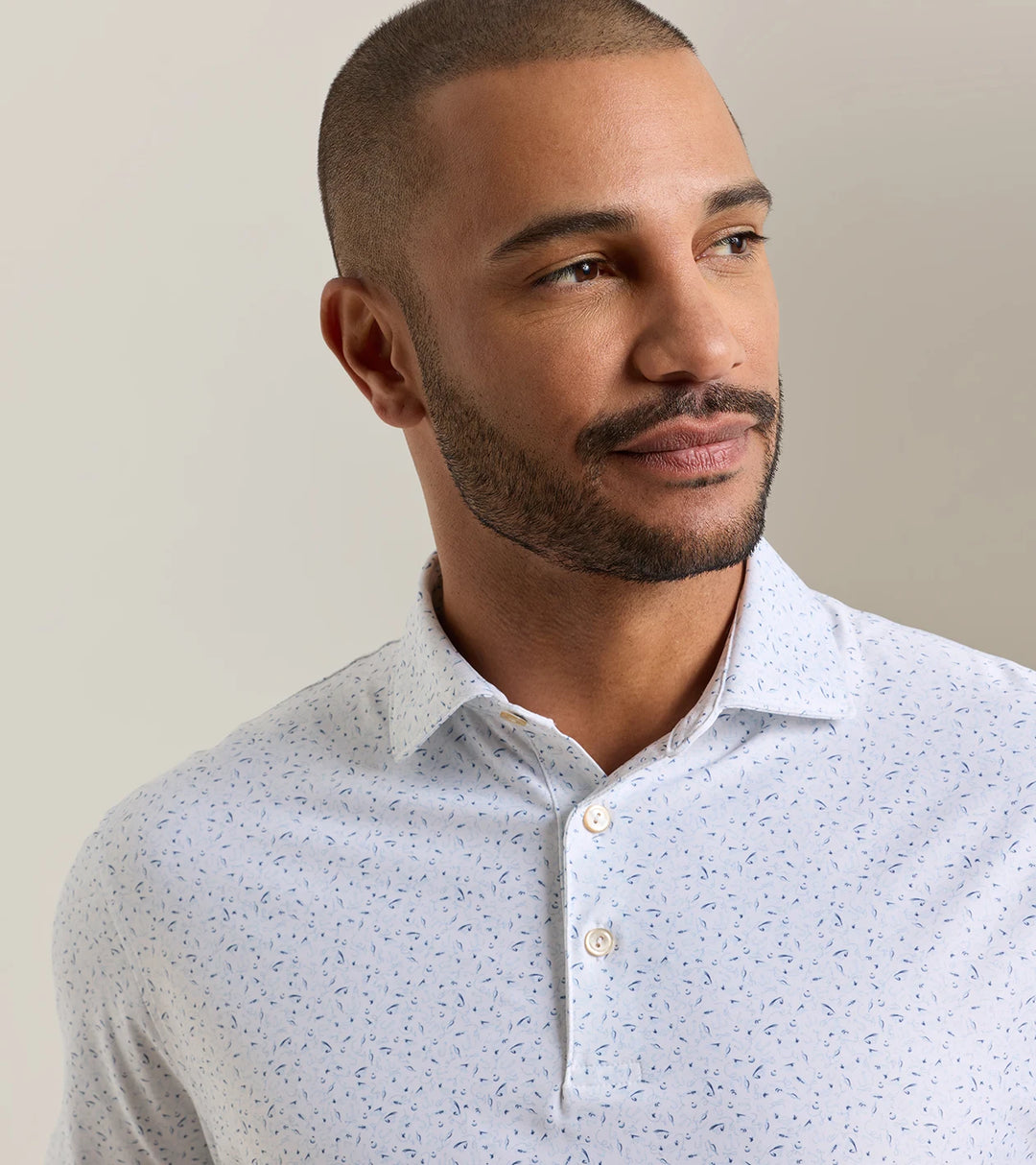 Peter Millar On The Line Performance Jersey Polo: White