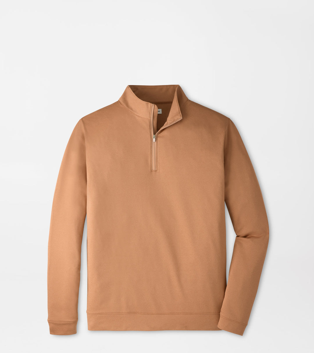 Peter Millar Perth Mélange Performance Quarter-Zip: Dark Amber