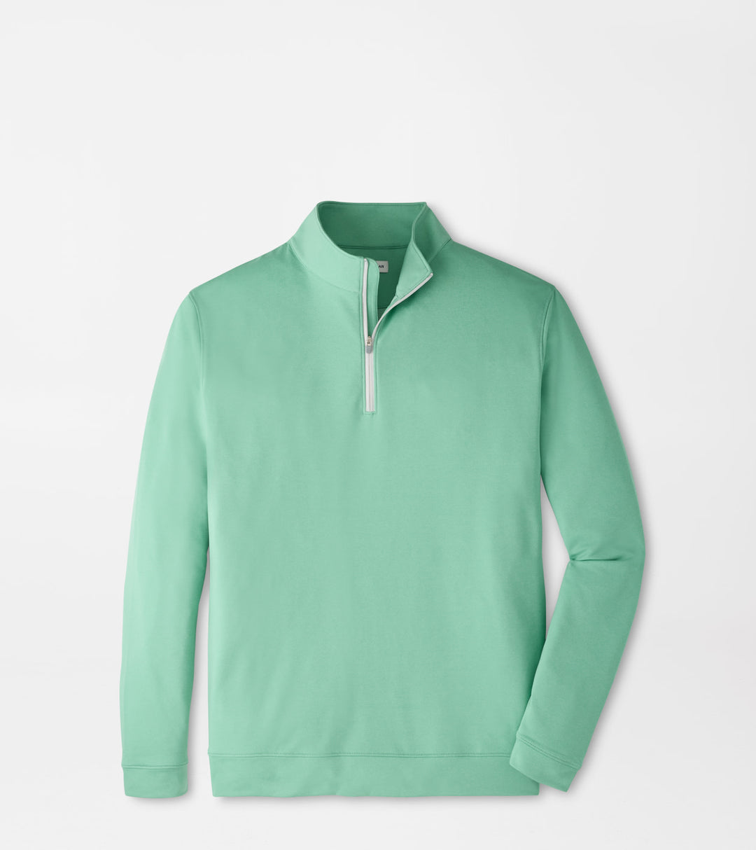 Peter Millar Perth Mélange Performance Quarter-Zip: Fresh Mint