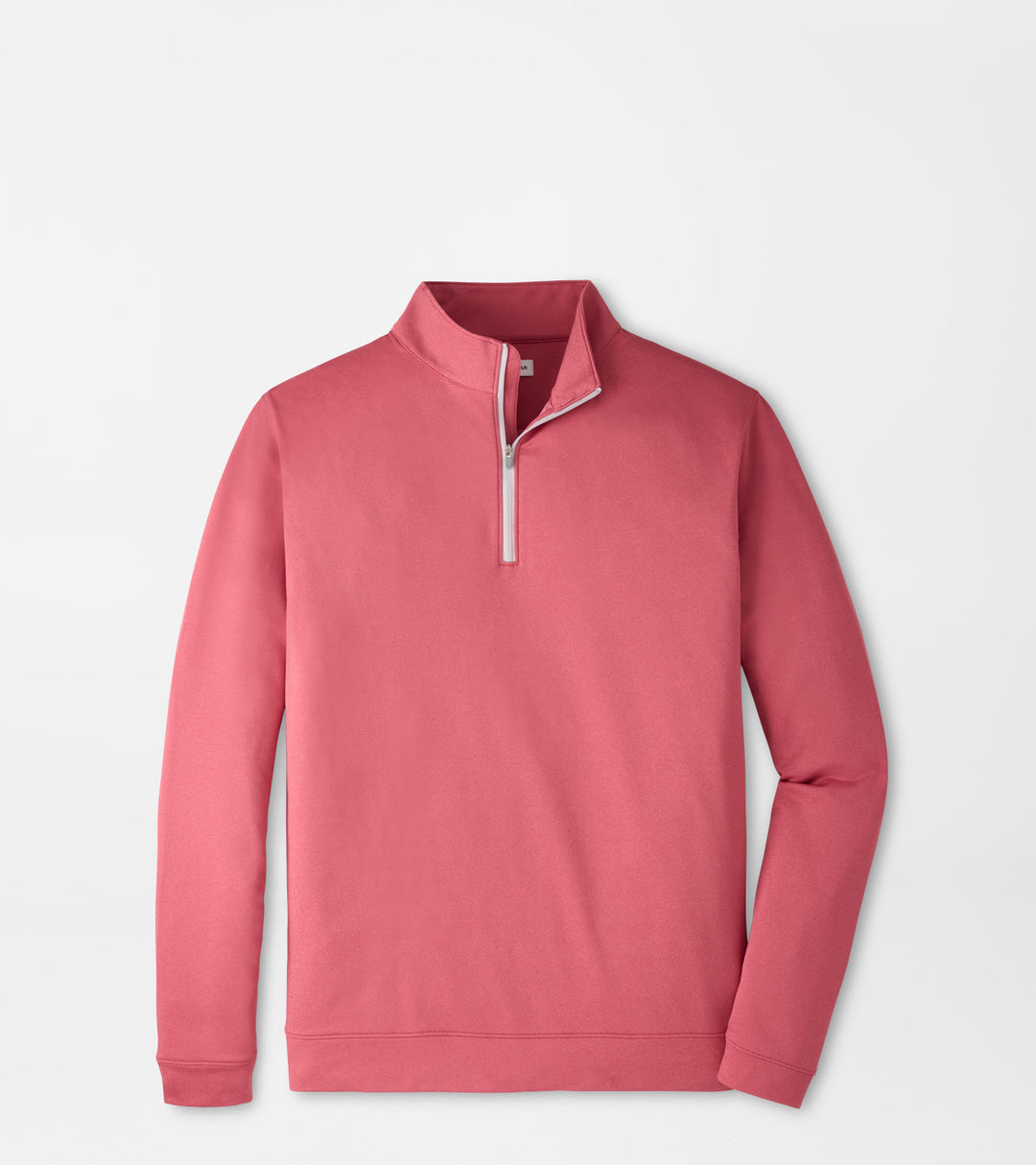 Peter Millar Perth Mélange Performance Quarter-Zip: Red Coral