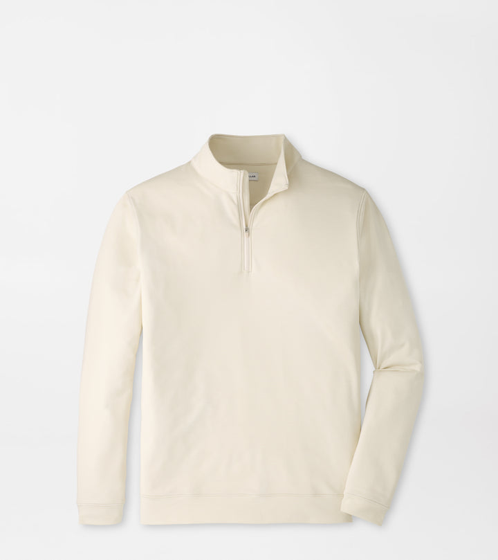 Peter Millar Perth Sugar Stripe Performance Quarter-Zip Lake Murray Dam Towers: Stone