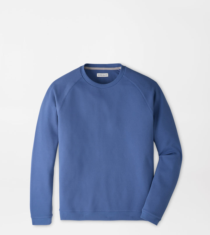 Peter Millar Cradle Piqué Performance Crewneck: Bali Blue