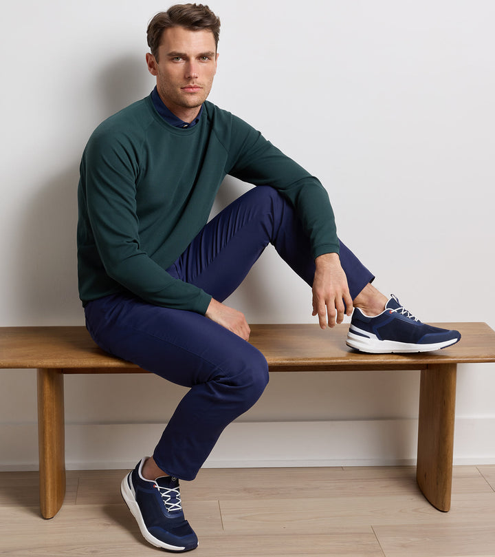 Peter Millar Cradle Piqué Performance Crewneck: Pine Brook