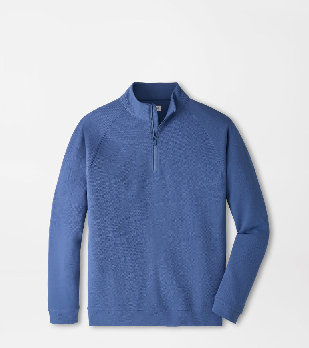 Peter Millar Cradle Piqué Performance Quarter-Zip: Bali Blue