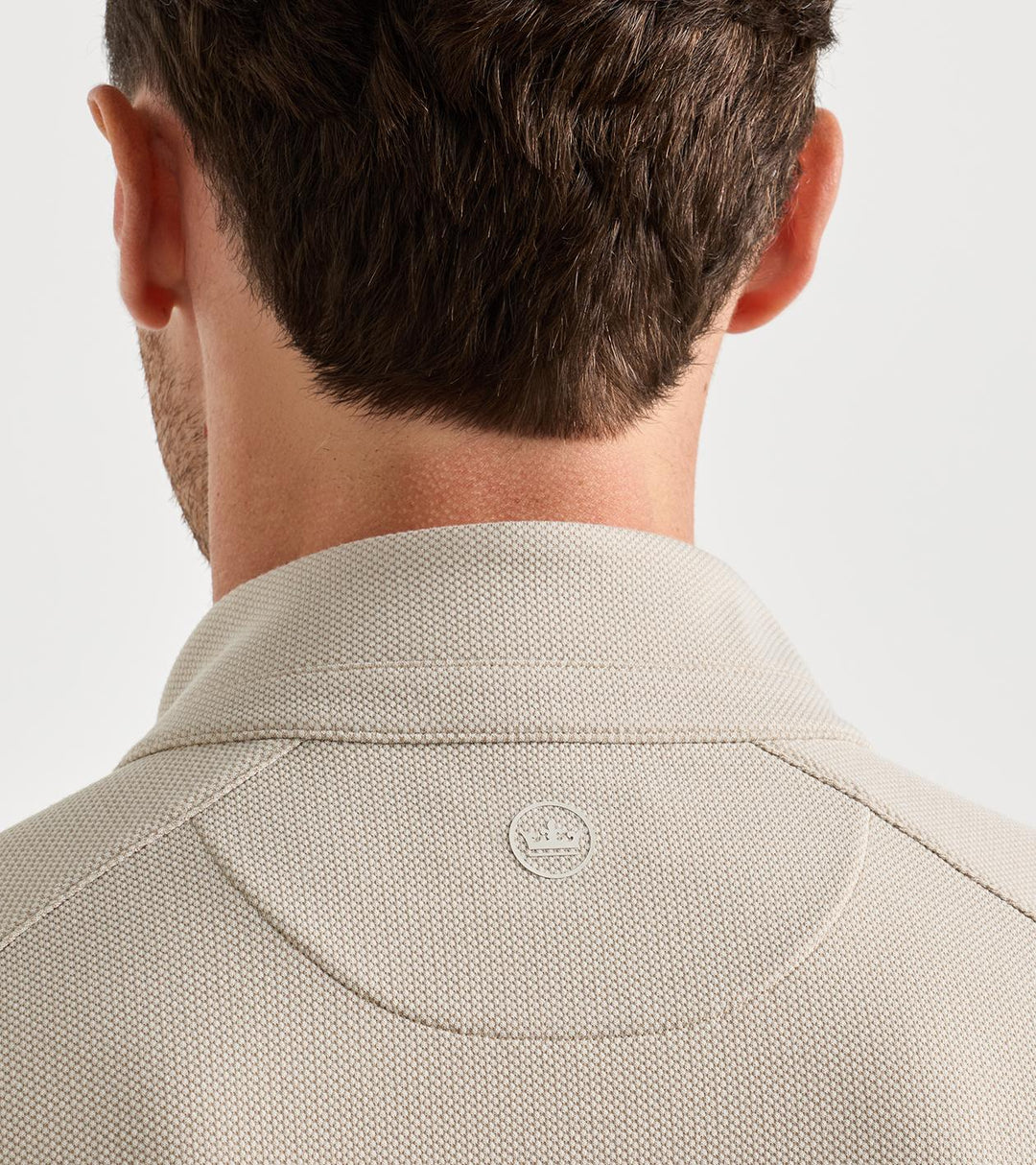 Peter Millar Cradle Piqué Performance Quarter-Zip: Khaki