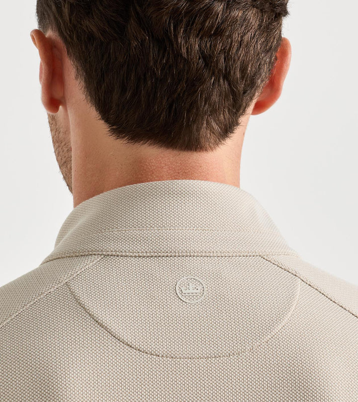Peter Millar Cradle Piqué Performance Quarter-Zip: Khaki