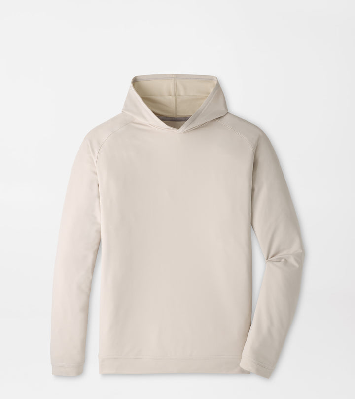 Peter Millar Pine Houndstooth Performance Hoodie: British Grey
