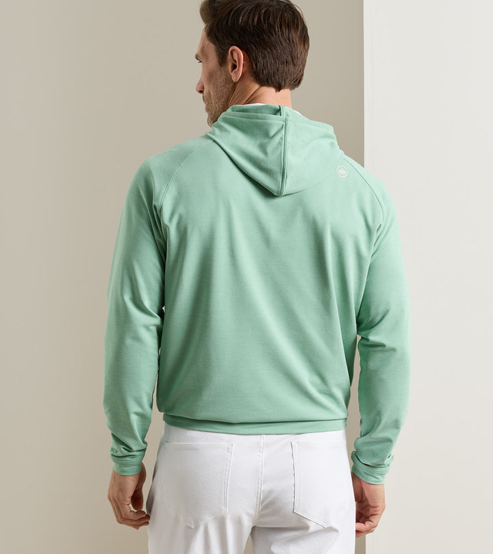 Peter Millar Pine Performance Hoodie: Fresh Mint