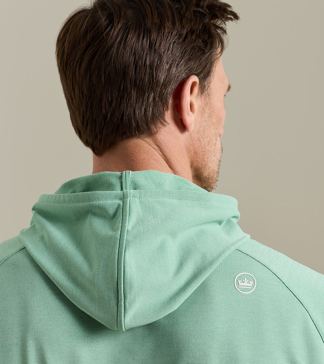 Peter Millar Pine Performance Hoodie: Fresh Mint