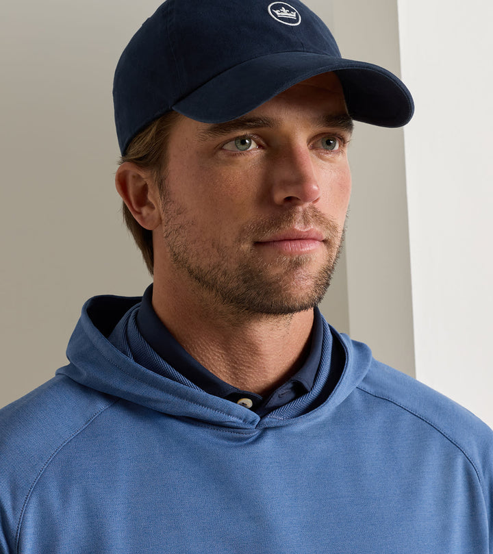 Peter Millar Pine Performance Hoodie: Sport Navy