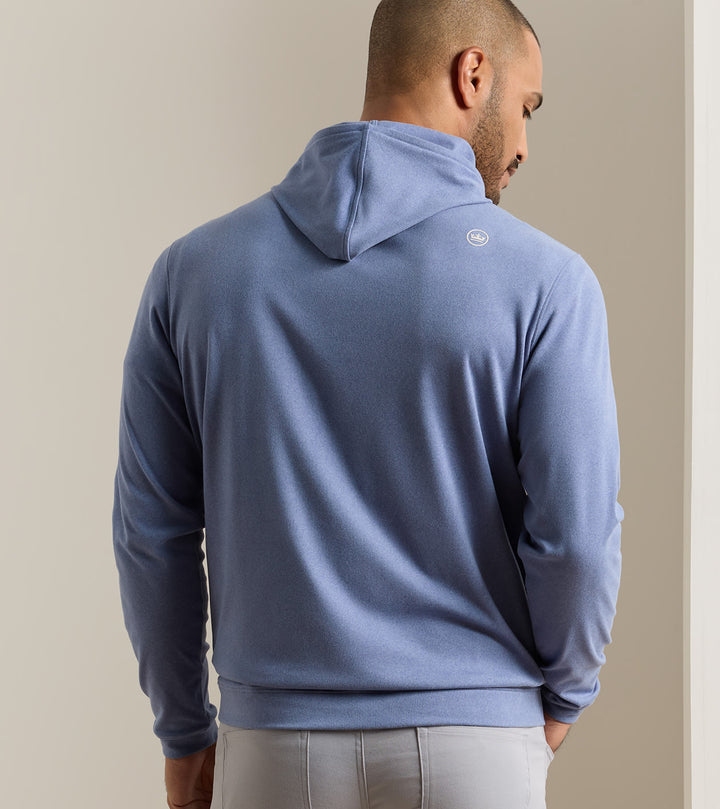 Peter Millar Ardent Air Performance Hoodie: Bali Blue