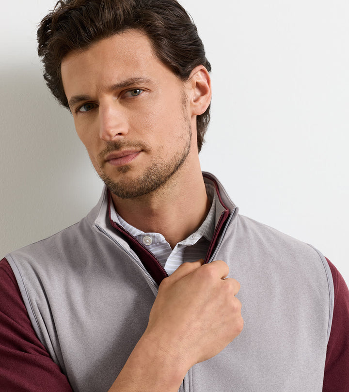Peter Millar Ardent Air Performance Full-Zip Vest: Gale Grey