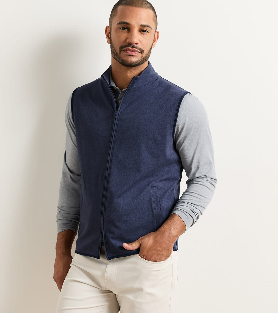 Peter Millar Ardent Air Performance Full-Zip Vest: Navy