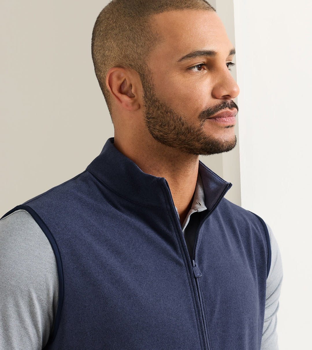 Peter Millar Ardent Air Performance Full-Zip Vest: Navy