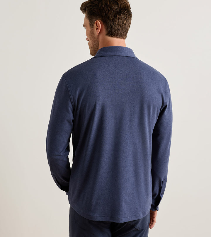 Peter Millar Ardent Air Performance Shirt Jacket: Navy
