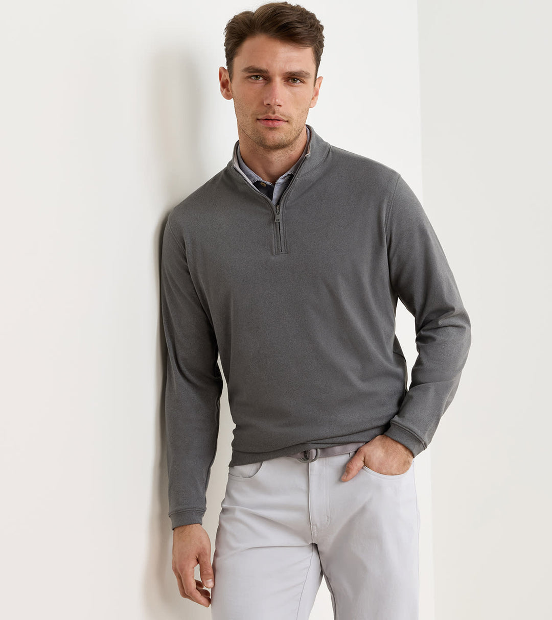 Peter Millar Ardent Air Performance Quarter-Zip: Iron