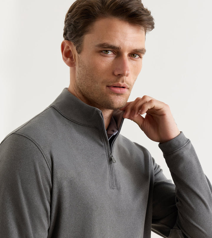 Peter Millar Ardent Air Performance Quarter-Zip: Iron