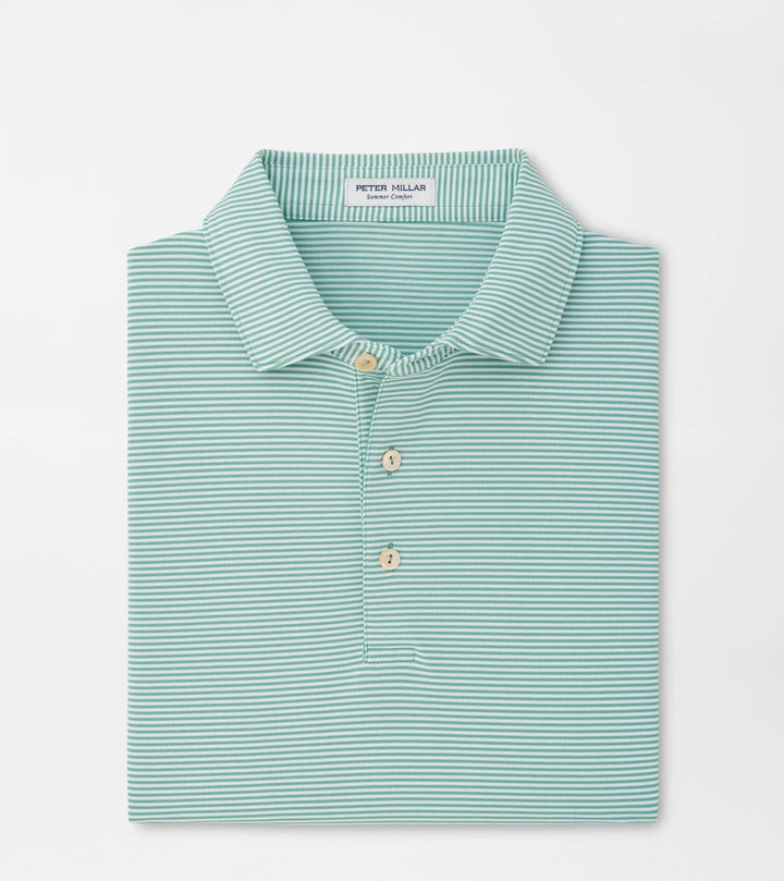 Peter Millar Candor Performance Mesh Polo: Fresh Mint