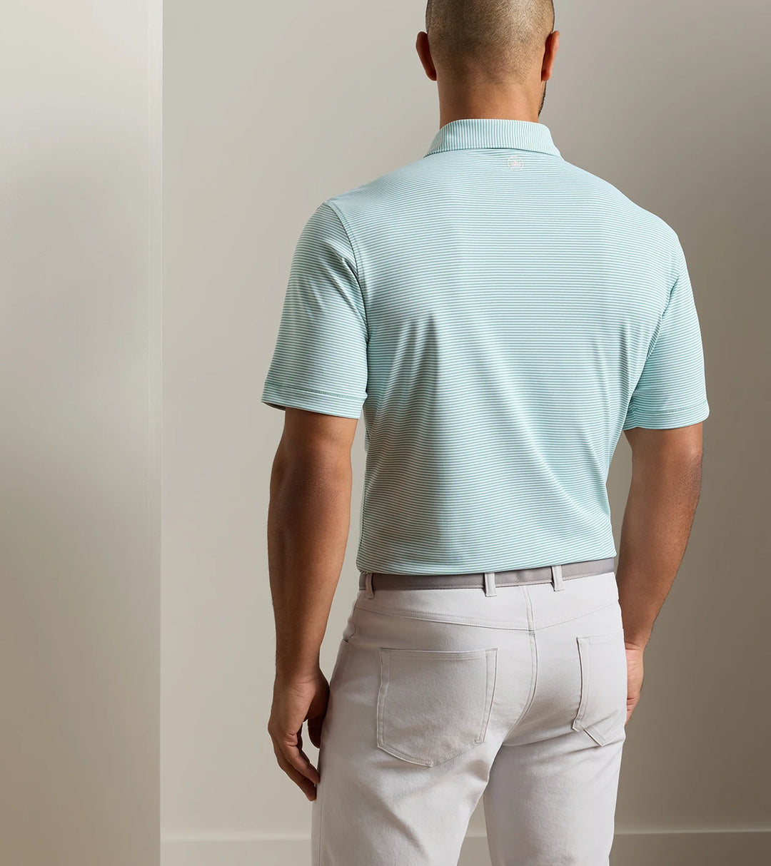 Peter Millar Candor Performance Mesh Polo: Fresh Mint