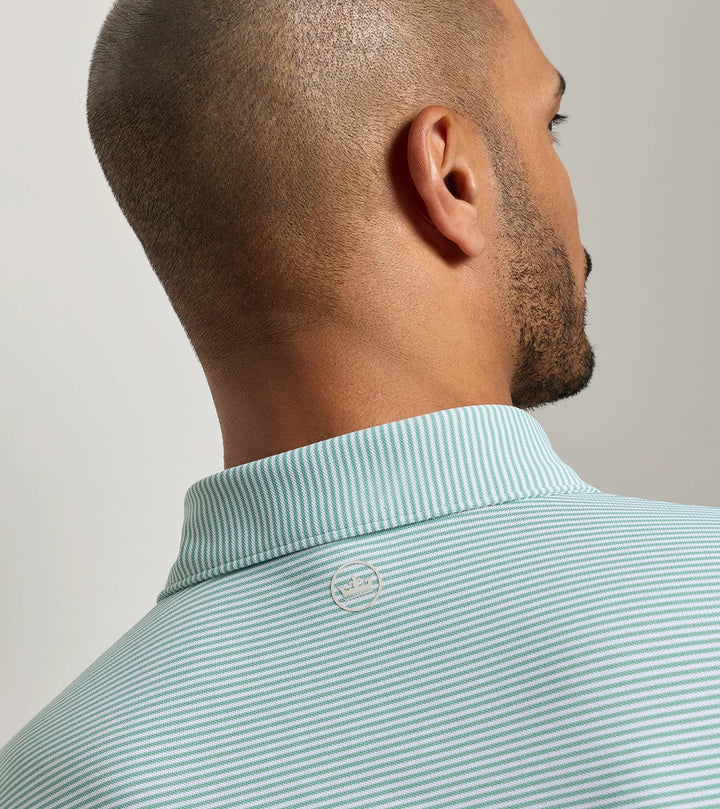Peter Millar Candor Performance Mesh Polo: Fresh Mint