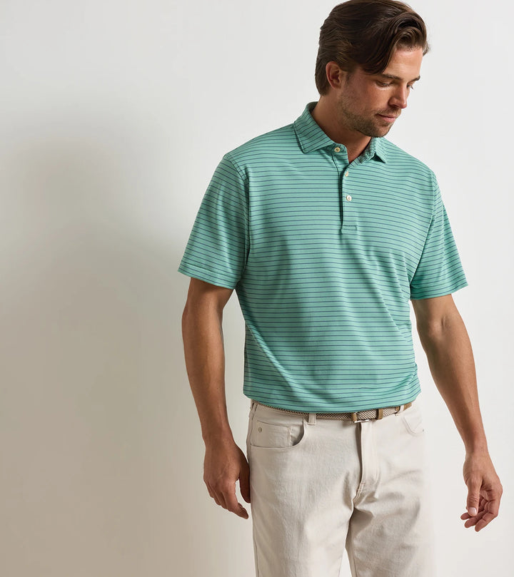 Peter Millar Winston Performance Mesh Polo: Fresh Mint