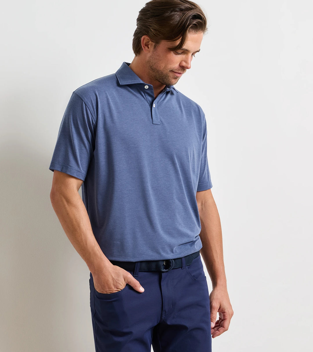 Peter Millar ETC Performance Jersey Polo: Bali Blue