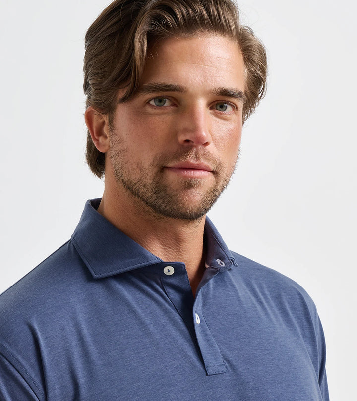 Peter Millar ETC Performance Jersey Polo: Bali Blue