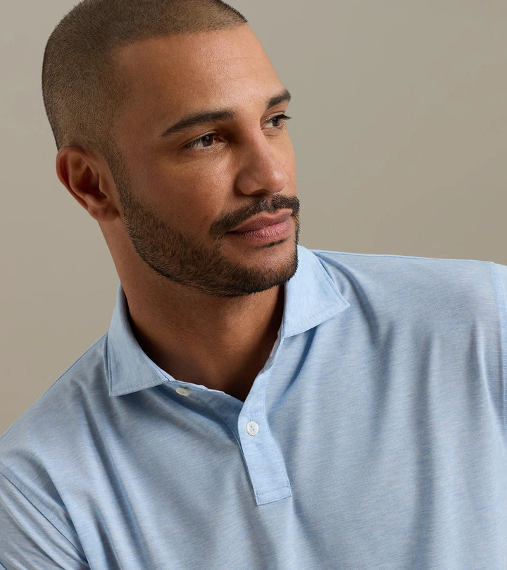 Peter Millar ETC Performance Jersey Polo: Cottage Blue