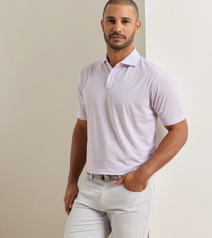 Peter Millar ETC Performance Jersey Polo: Garden Violet