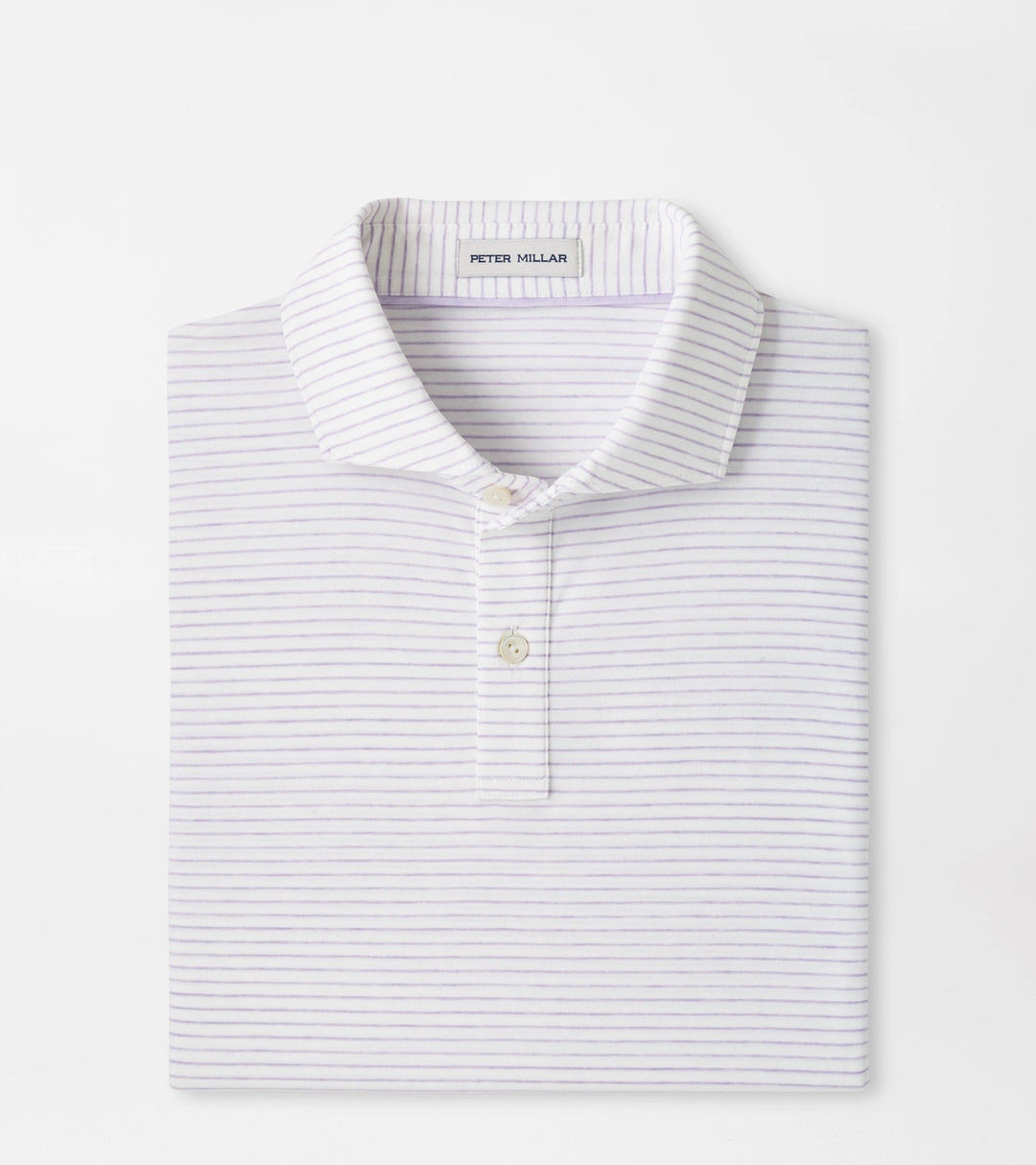 Peter Millar ETC Stripe Performance Jersey Polo: White