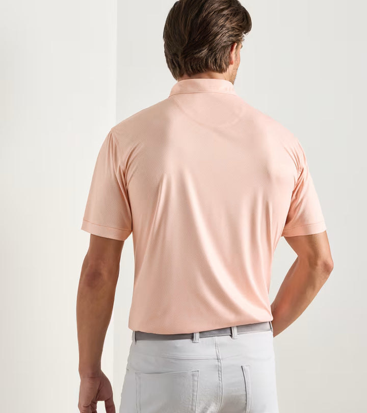 Peter Millar Featherweight Monroe Performance Polo: Papaya