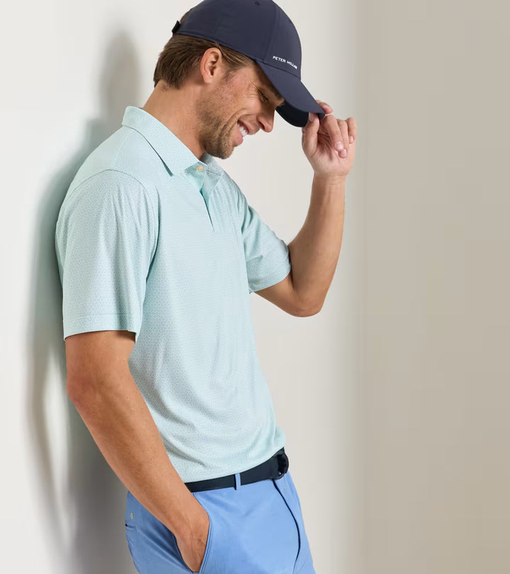 Peter Millar Featherweight Racquet Club Performance Polo: White
