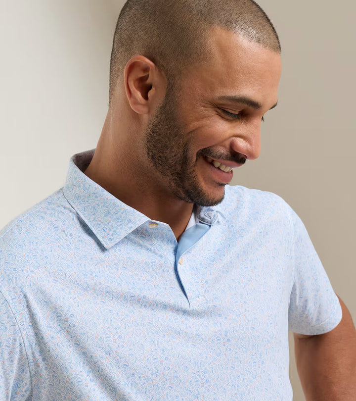 Peter Millar Featherweight Water Hazard Performance Polo: White