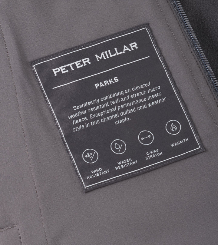 Peter Millar Parks Hybrid Hoodie Jacket: Dark Amber