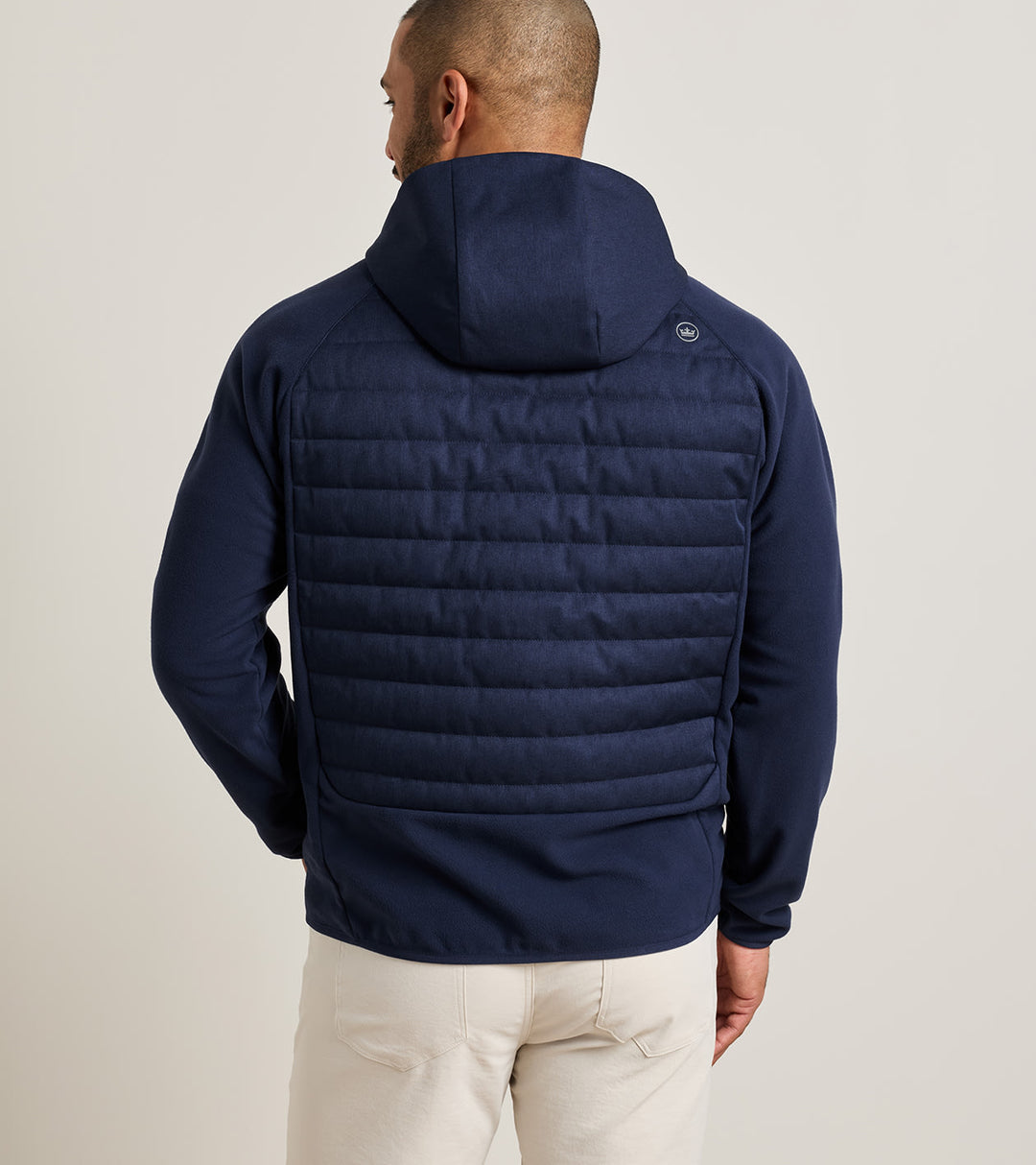 Peter Millar Parks Hybrid Hoodie Jacket: Navy