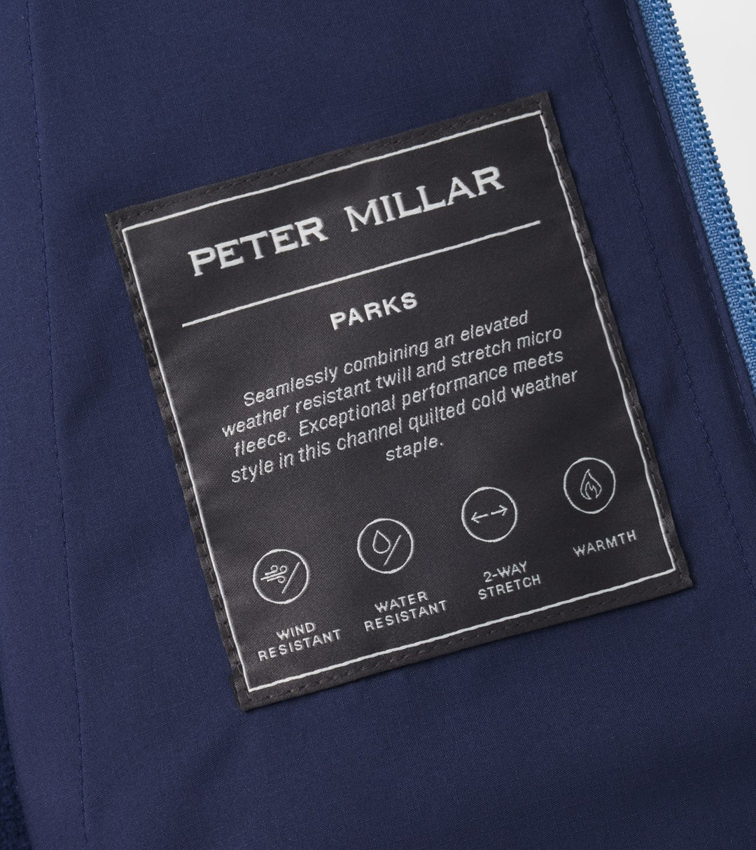 Peter Millar Parks Hybrid Hoodie Jacket: Navy