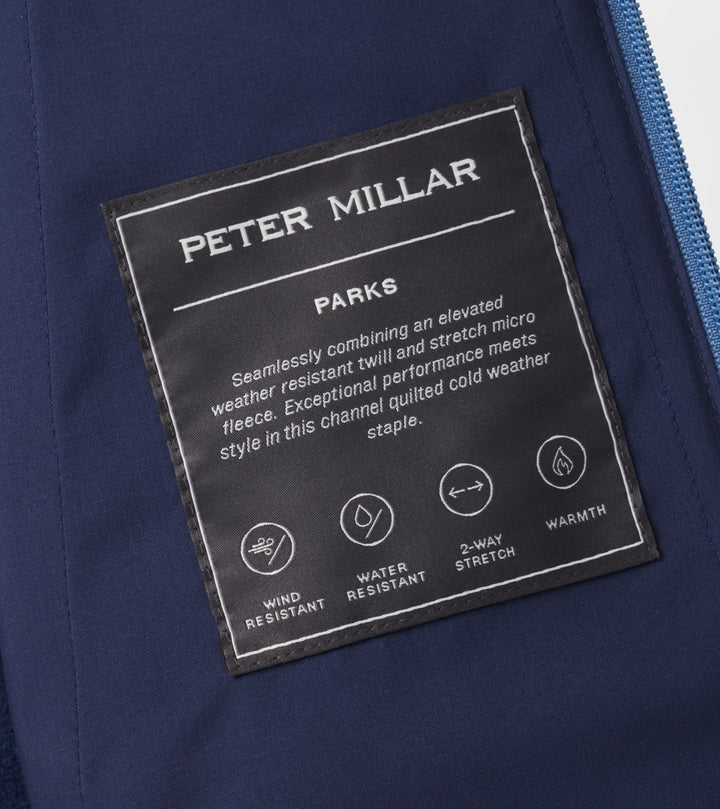 Peter Millar Parks Hybrid Hoodie Jacket: Navy