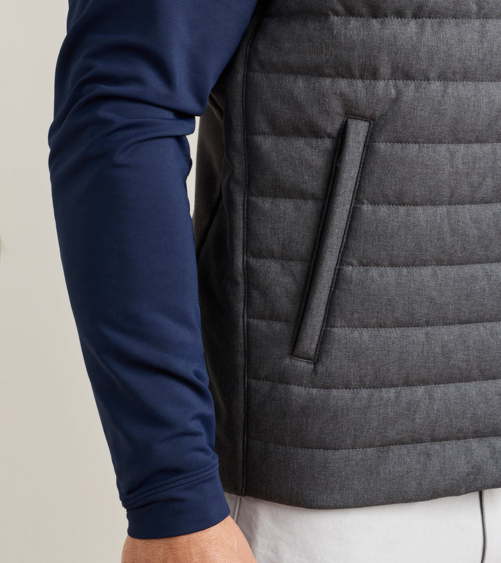 Peter Millar Parks Hybrid Vest: Iridium