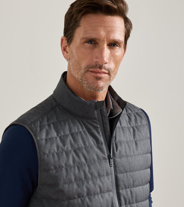 Peter Millar Parks Hybrid Vest: Iridium