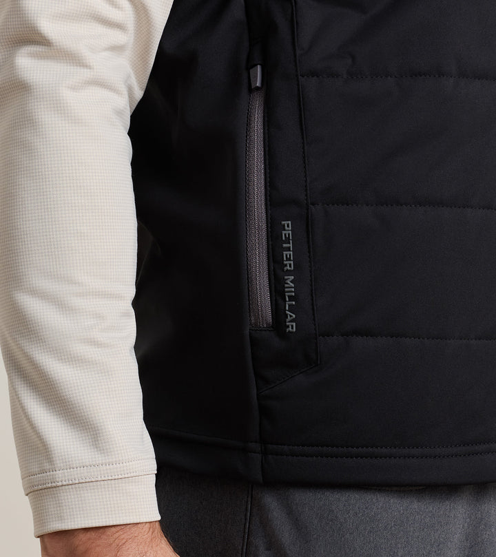 Peter Millar Fuse Hybrid Vest: Black