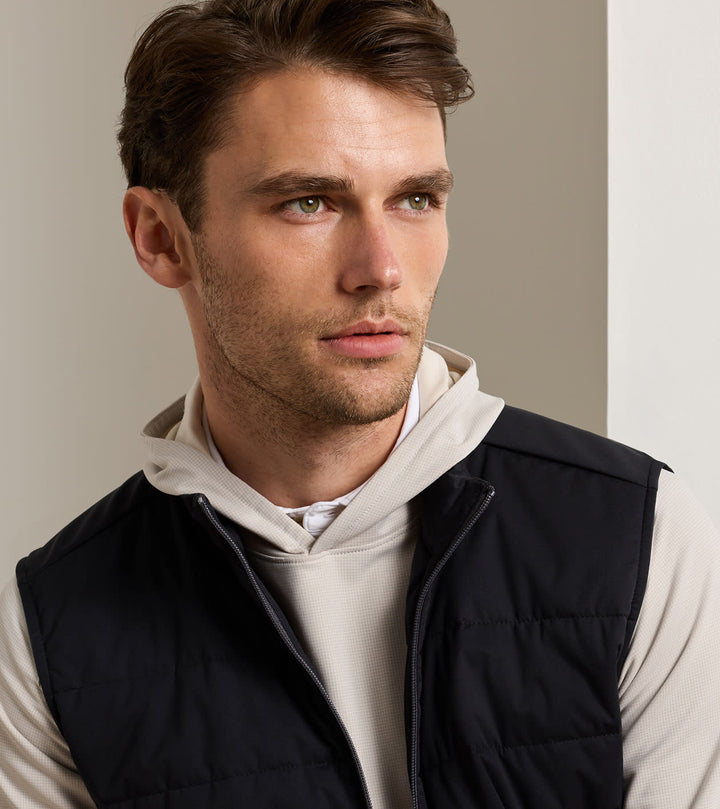 Peter Millar Fuse Hybrid Vest: Black
