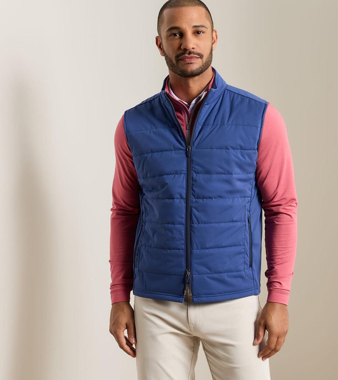 Peter Millar Fuse Hybrid Vest: Sport Navy
